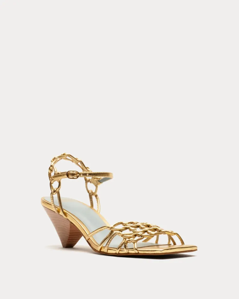 Frances Valentine Alexandra Chain Link Sandal> Heels | Sandals