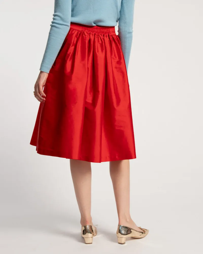 Frances Valentine Barbara Gathered Midi Skirt> Skirts & Shorts