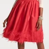 Frances Valentine Barbara Midi Feather Skirt> Skirts & Shorts