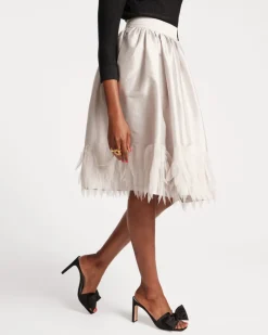 Frances Valentine Barbara Midi Feather Skirt> Skirts & Shorts