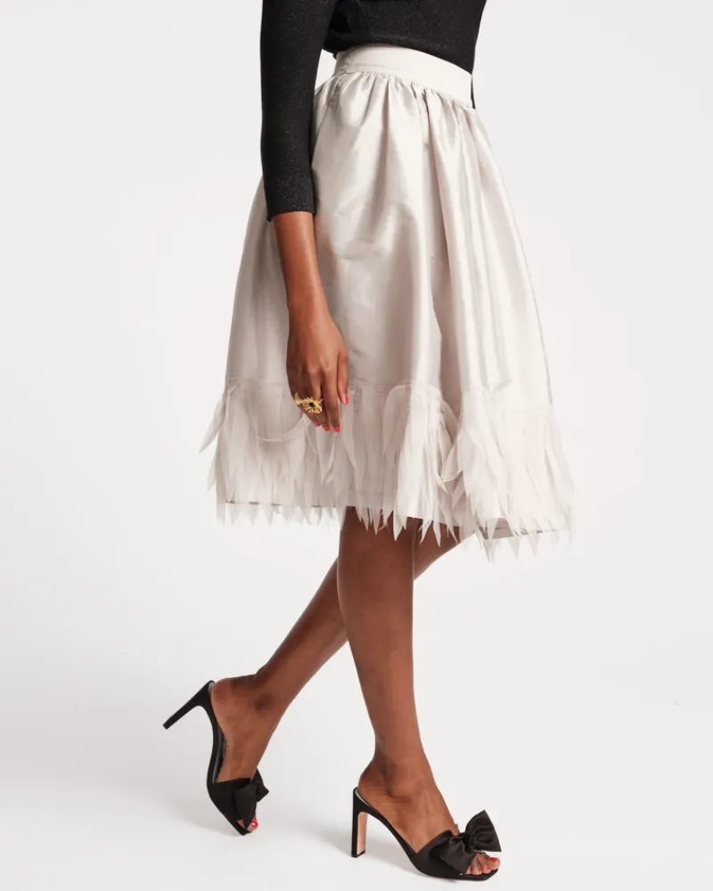 Frances Valentine Barbara Midi Feather Skirt> Skirts & Shorts