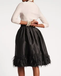 Frances Valentine Barbara Midi Feather Skirt><noscript><img width=