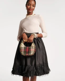 Frances Valentine Barbara Midi Feather Skirt><noscript><img width=