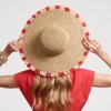 Frances Valentine Crushable Raffia Crochet Sun Hat> Hats & Scarves