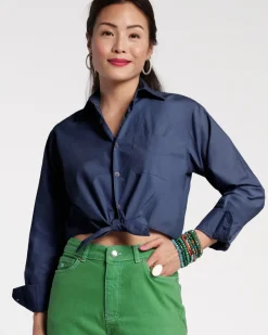 Frances Valentine Ellie Crop Button Down> Tops