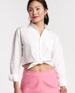 Frances Valentine Ellie Crop Button Down> Tops