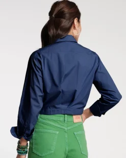 Frances Valentine Ellie Crop Button Down> Tops