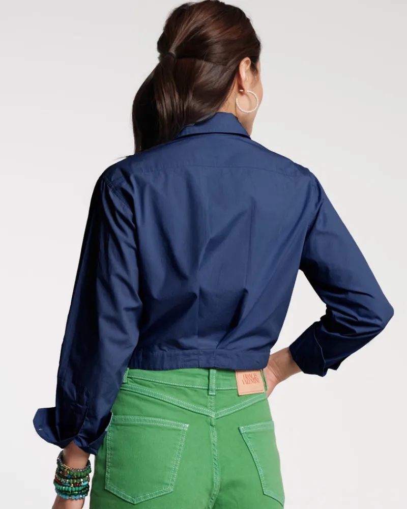 Frances Valentine Ellie Crop Button Down> Tops