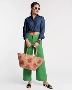 Frances Valentine Ellie Crop Button Down><noscript><img width=