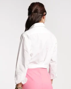 Frances Valentine Ellie Crop Button Down><noscript><img width=
