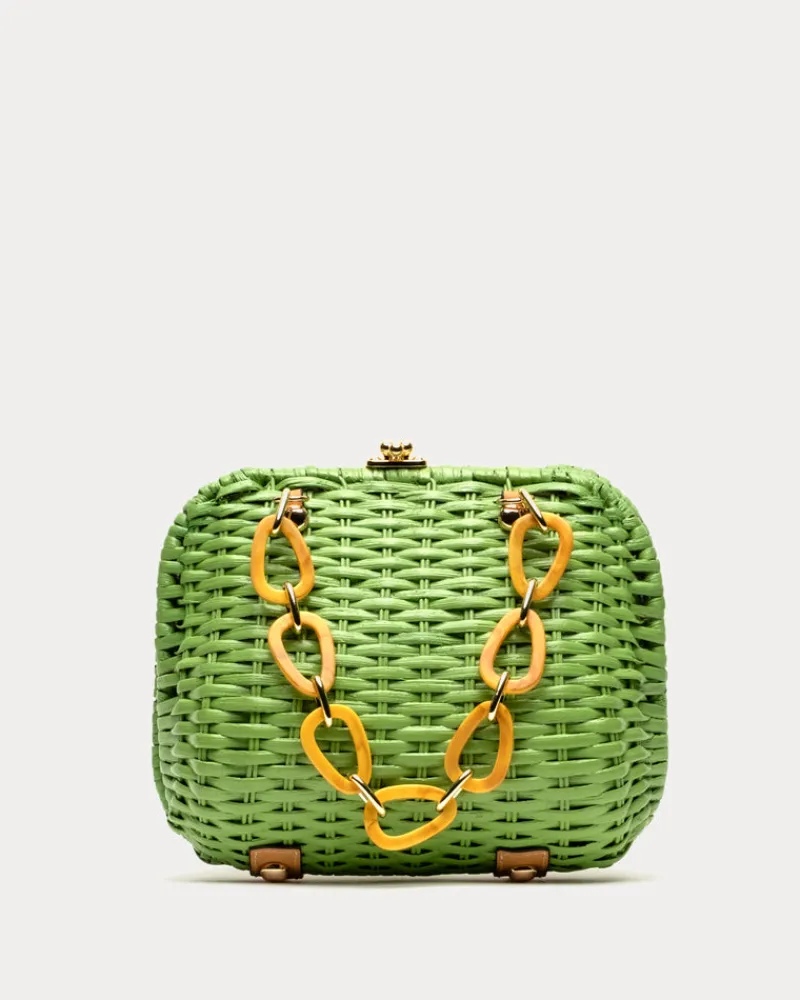 Frances Valentine Hen Wicker Basket> Basket Bags
