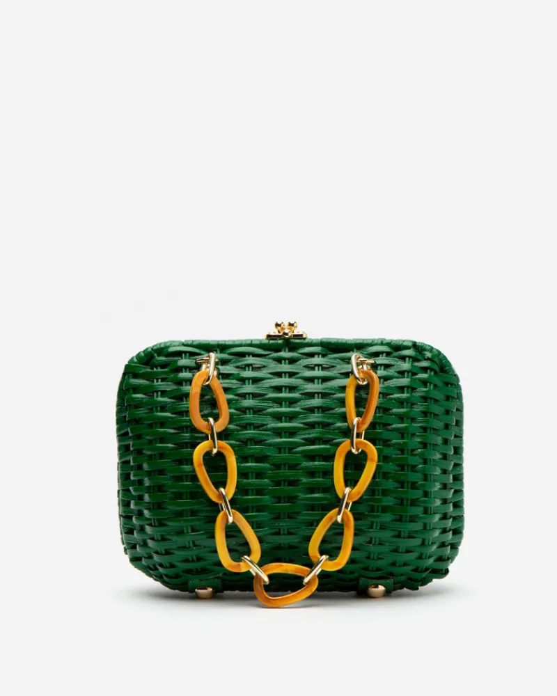 Frances Valentine Hen Wicker Basket> Basket Bags
