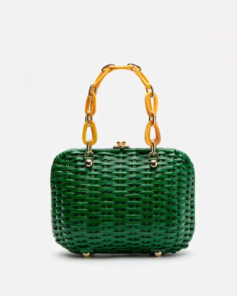 Frances Valentine Hen Wicker Basket> Basket Bags