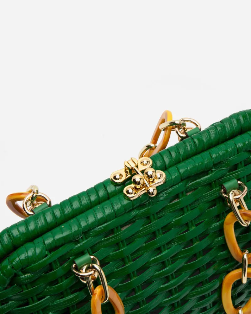 Frances Valentine Hen Wicker Basket> Basket Bags