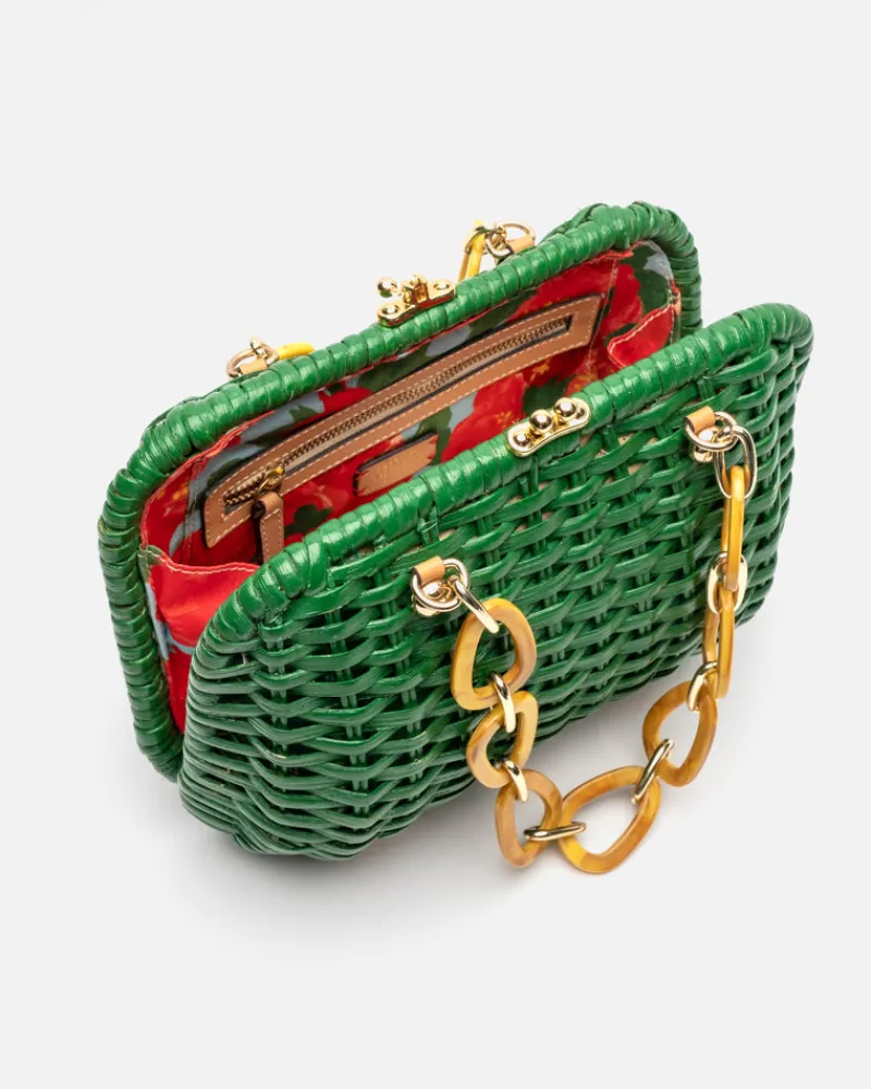 Frances Valentine Hen Wicker Basket> Basket Bags