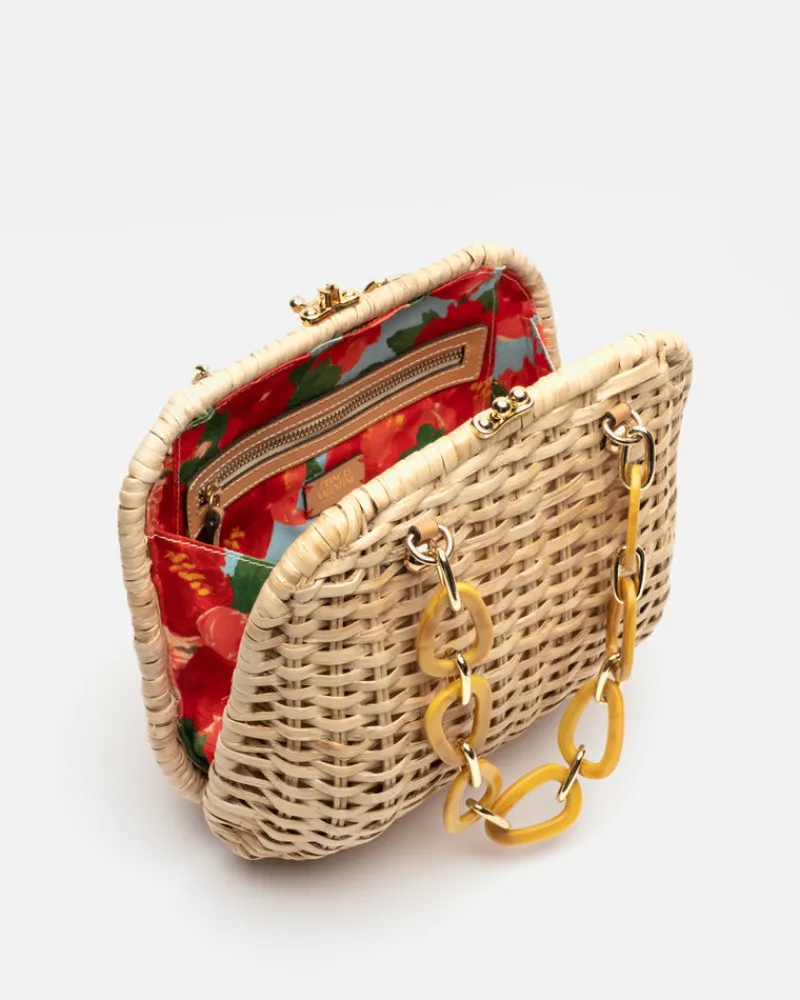 Frances Valentine Hen Wicker Basket> Basket Bags