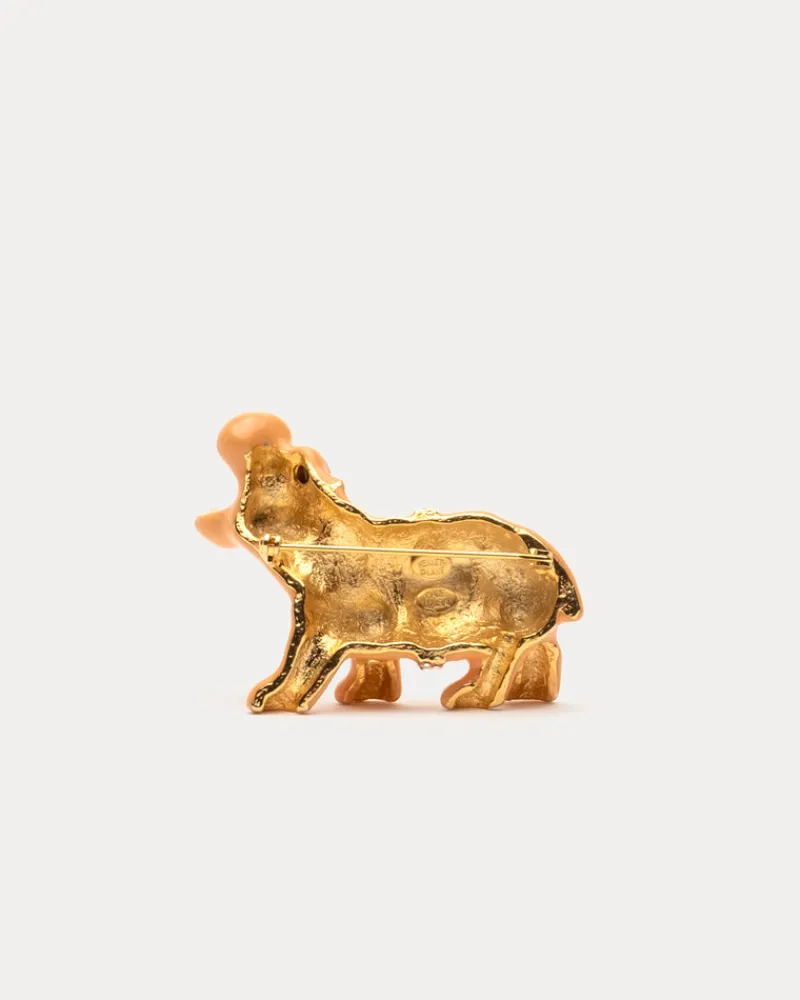 Frances Valentine Hippo Brooch> Jewelry