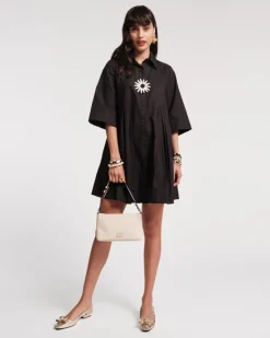 Frances Valentine Isla Pleated Mini Shirtdress> Dresses