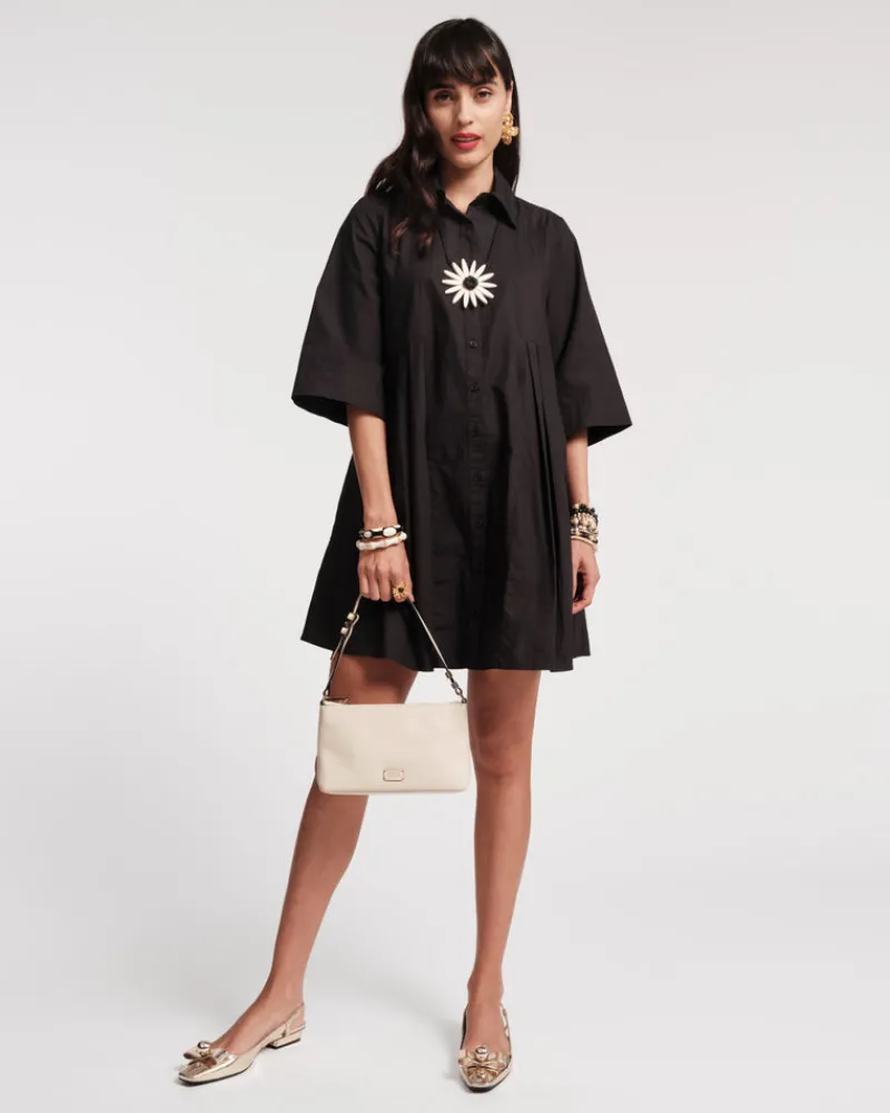 Frances Valentine Isla Pleated Mini Shirtdress> Dresses