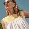 Frances Valentine Jess Floral Embroidery Top> Tops