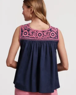 Frances Valentine Jess Floral Embroidery Top><noscript><img width=