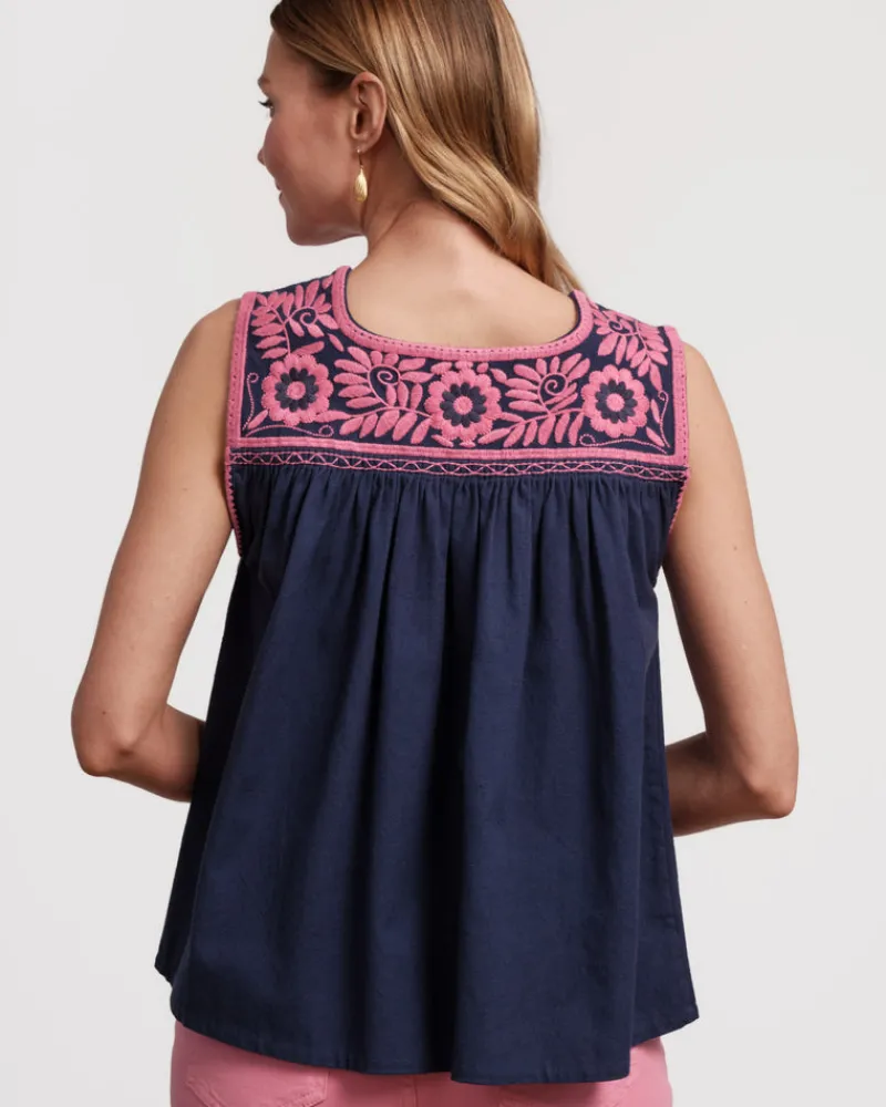Frances Valentine Jess Floral Embroidery Top> Tops