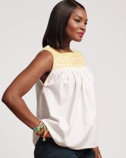 Frances Valentine Jess Floral Embroidery Top><noscript><img width=