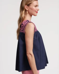 Frances Valentine Jess Floral Embroidery Top><noscript><img width=