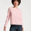 Frances Valentine Long Sleeve Striped Tee Shirt> Tops