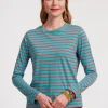 Frances Valentine Long Sleeve Striped Tee Shirt> Tops