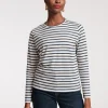 Frances Valentine Long Sleeve Striped Tee Shirt> Tops