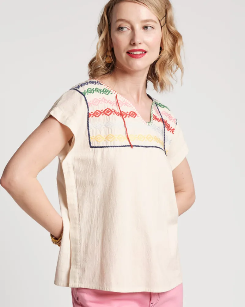 Frances Valentine Lorna Embroidered Top> Tops