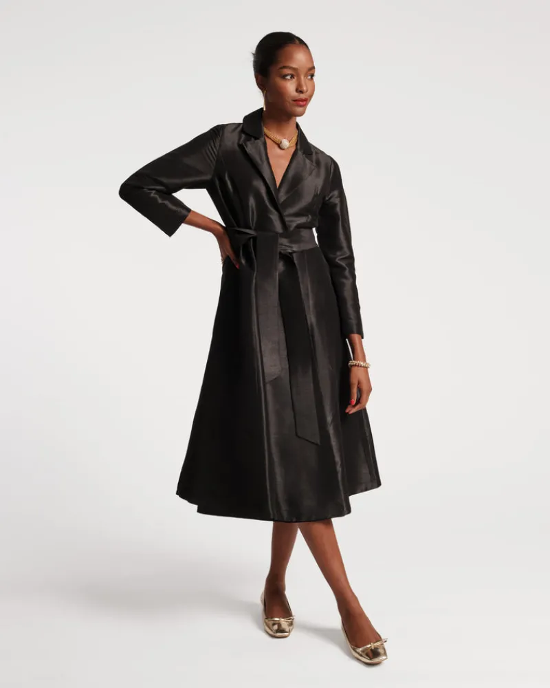 Frances Valentine Lucille Dupioni Wrap Dress> Dresses