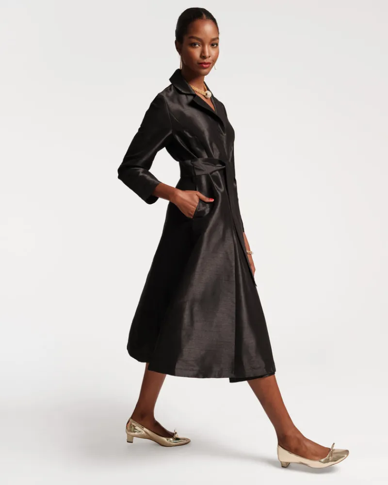 Frances Valentine Lucille Dupioni Wrap Dress> Dresses