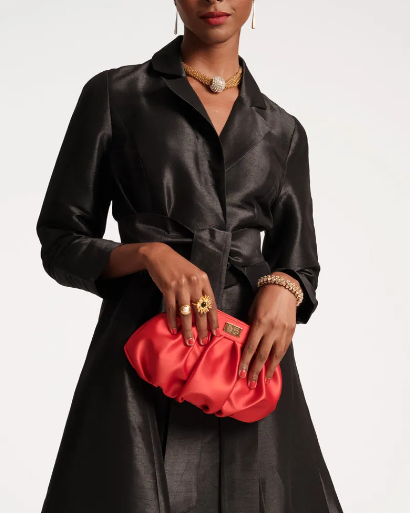 Frances Valentine Lucille Dupioni Wrap Dress> Dresses