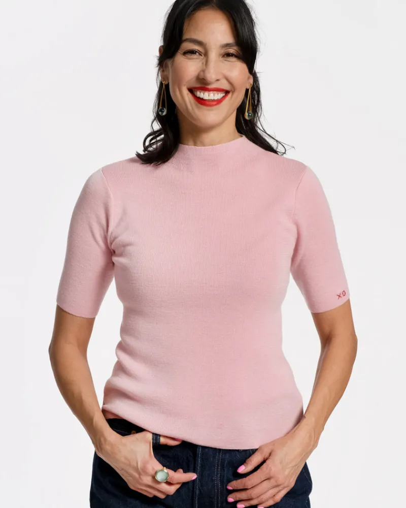 Frances Valentine Marie Merino Mock Neck> Tops
