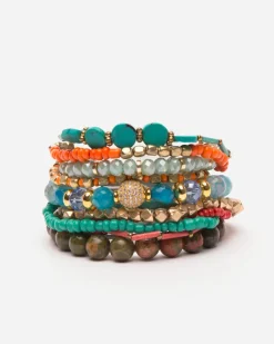 Frances Valentine Oaxaca Beaded Stacked Bracelet> Jewelry