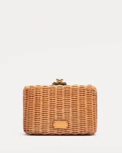 Frances Valentine Paige Wicker Clutch> Evening Bags | Basket Bags