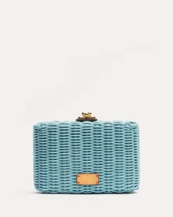 Frances Valentine Paige Wicker Clutch> Evening Bags | Basket Bags