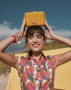 Frances Valentine Paige Wicker Clutch> Evening Bags | Basket Bags