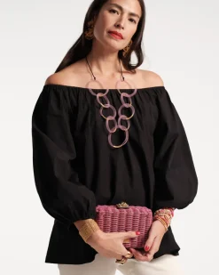 Frances Valentine Paige Wicker Clutch> Evening Bags | Basket Bags