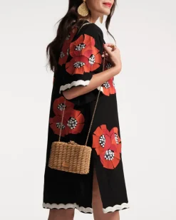 Frances Valentine Paige Wicker Clutch><noscript><img width=