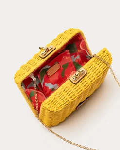 Frances Valentine Paige Wicker Clutch><noscript><img width=