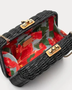 Frances Valentine Paige Wicker Clutch><noscript><img width=