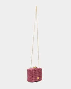 Frances Valentine Paige Wicker Clutch><noscript><img width=