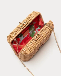 Frances Valentine Paige Wicker Clutch><noscript><img width=
