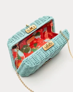 Frances Valentine Paige Wicker Clutch><noscript><img width=