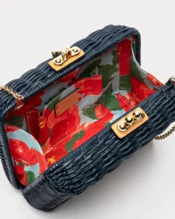 Frances Valentine Paige Wicker Clutch><noscript><img width=