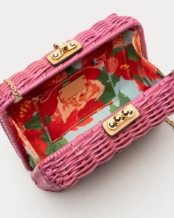 Frances Valentine Paige Wicker Clutch><noscript><img width=
