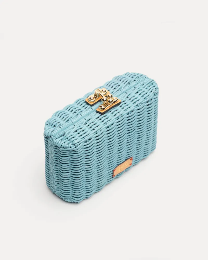 Frances Valentine Paige Wicker Clutch> Evening Bags | Basket Bags